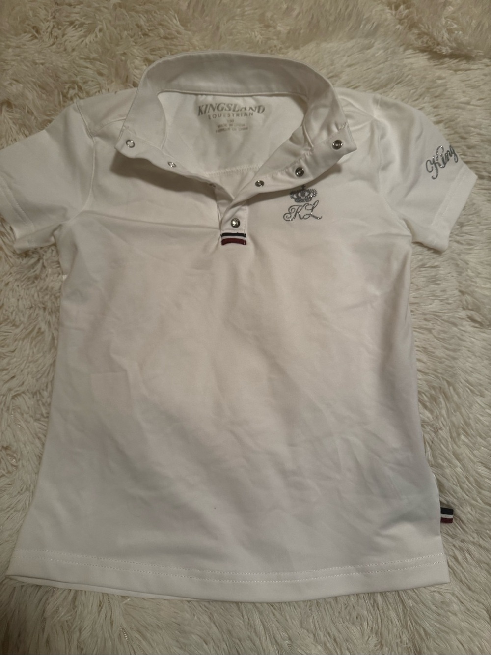 Girls equestrian show shirt Kingsland brand